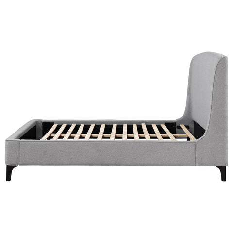 Ashton Upholstered Queen Wingback Bed GreyGrey