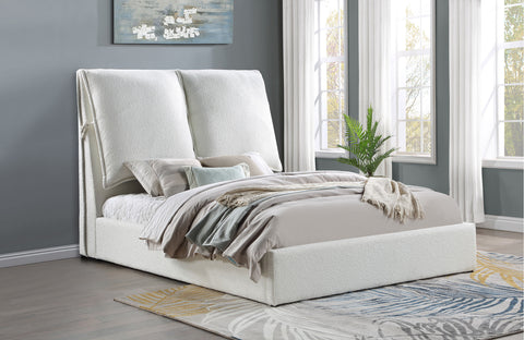 Zimmerlee Upholstered Eastern King Panel Bed WhiteWhite
