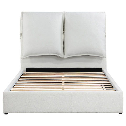 Zimmerlee Upholstered Eastern King Panel Bed WhiteWhite