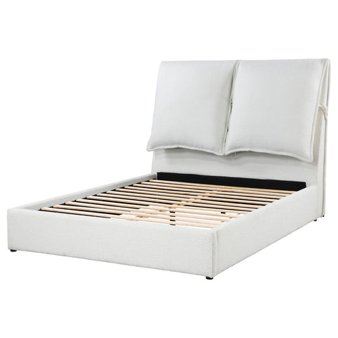Zimmerlee Upholstered Eastern King Panel Bed WhiteWhite