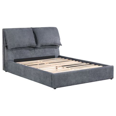 Chapman Upholstered Eastern King Panel Bed Dark GreyDark Grey
