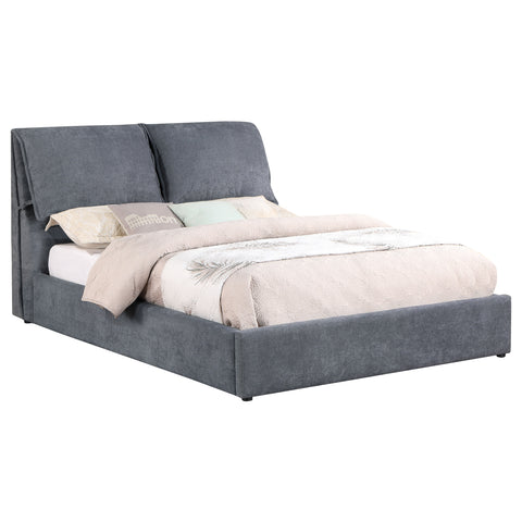 Chapman Upholstered Eastern King Panel Bed Dark GreyDark Grey