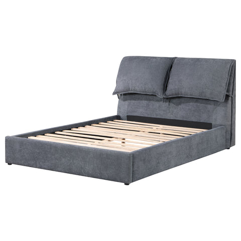 Chapman Upholstered Eastern King Panel Bed Dark GreyDark Grey