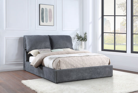 Chapman Upholstered Queen Panel Bed Dark GreyDark Grey