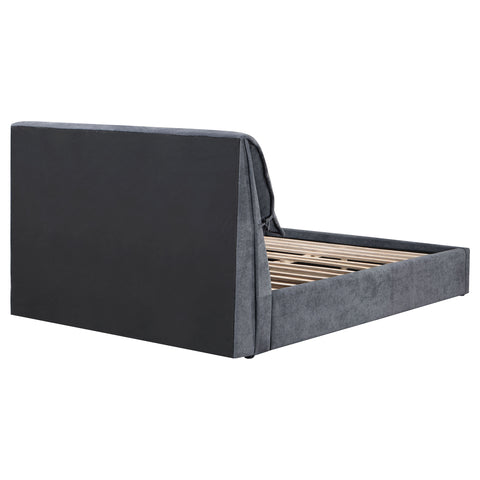 Chapman Upholstered Queen Panel Bed Dark GreyDark Grey