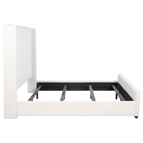 Tevlin 65-inch Upholstered California King Bed CreamCream