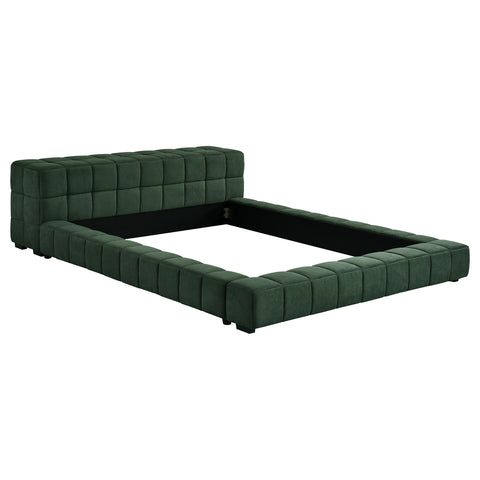 Bradshaw Upholstered Eastern King Platform Bed GreenGreen
