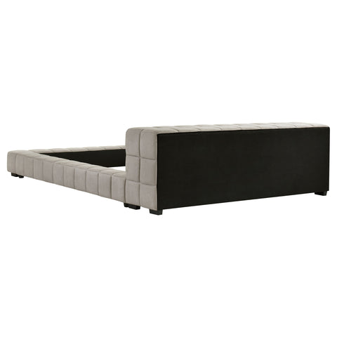 Bradshaw Upholstered Full Platform Bed Light TaupeLight Taupe