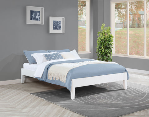 Matyas Full Universal Platform Bed WhiteWhite