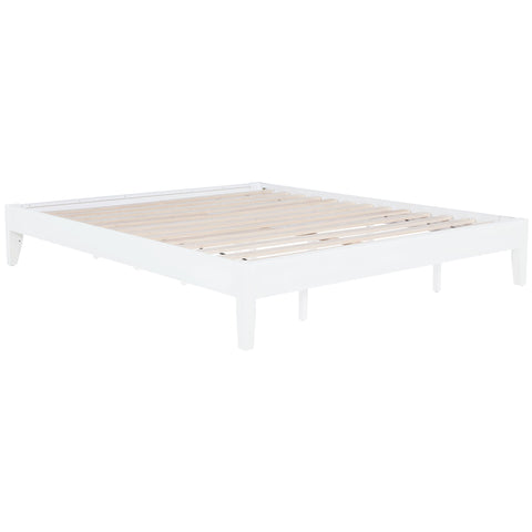 Matyas Eastern King Universal Platform Bed WhiteWhite