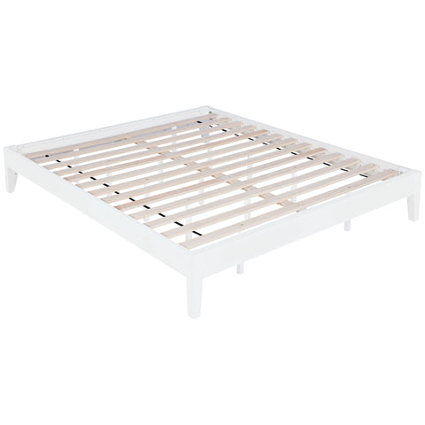 Matyas Eastern King Universal Platform Bed WhiteWhite
