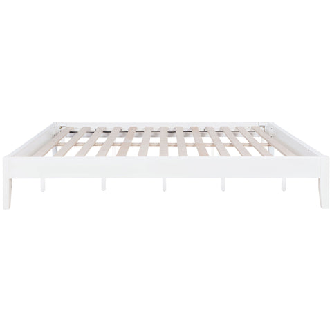 Matyas Eastern King Universal Platform Bed WhiteWhite