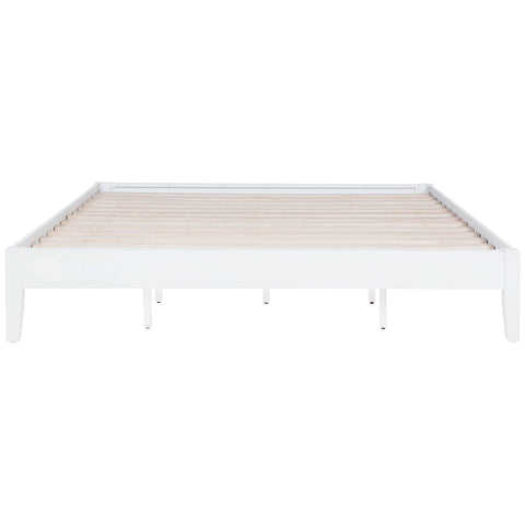Matyas California King Universal Platform Bed WhiteWhite