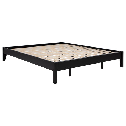 Matyas Eastern King Universal Platform Bed BlackBlack