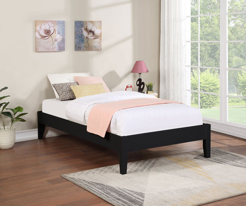 Matyas Twin Universal Platform Bed BlackBlack