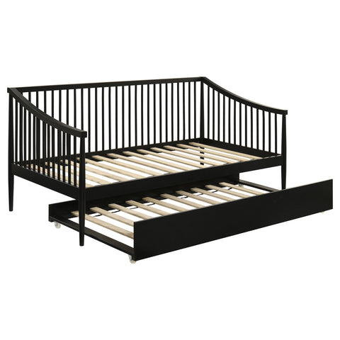 Bradley Windsor Twin Wood Daybed with Trundle Black