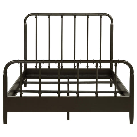 Devar All Wood Water Pipe Open Frame Full Bed Dark Bronze