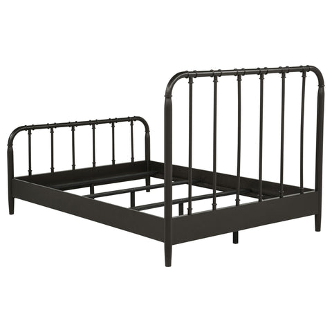 Devar All Wood Water Pipe Open Frame Full Bed Dark Bronze