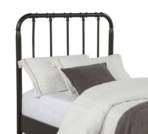 Devar All Wood Water Pipe Open Frame Twin Bed Dark Bronze