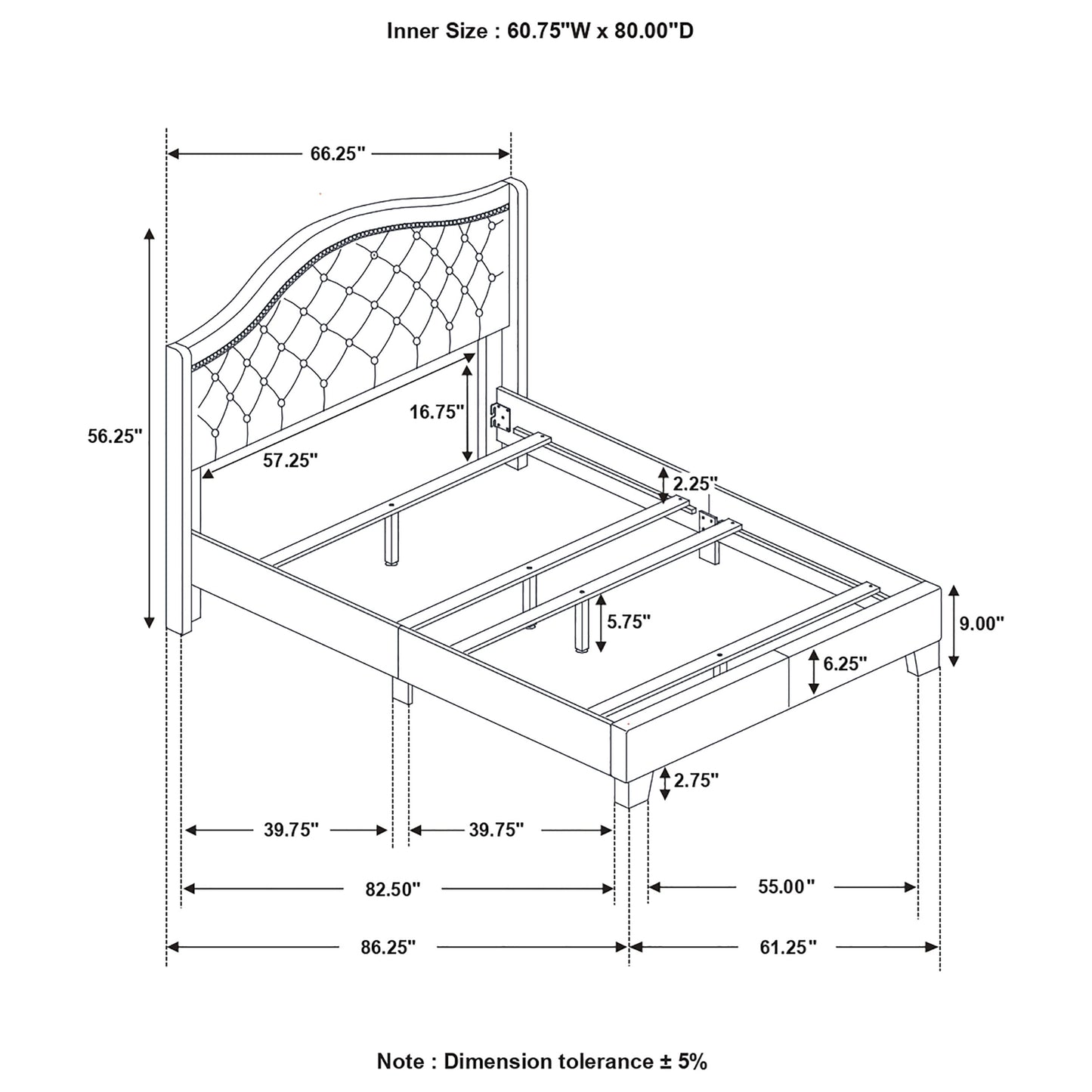 queen bed