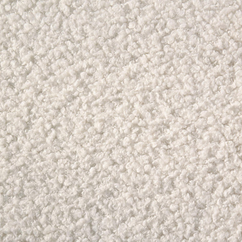 Coffey Eastern King Boucle Upholstered Wingback Platform Bed White