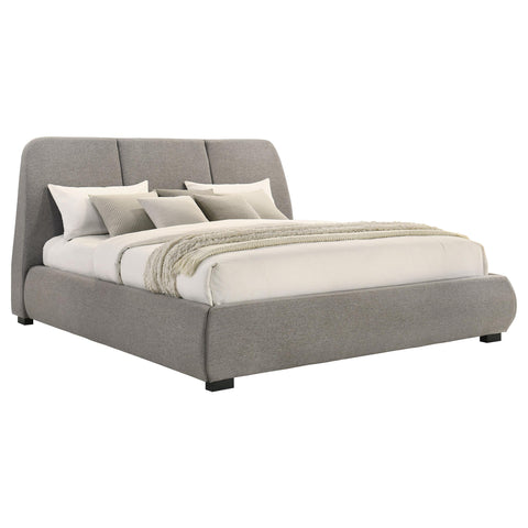 Butte 46-inch Upholstered Eastern King Platform Bed Taupe