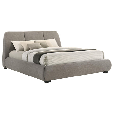 Butte 46-inch Upholstered California King Platform Bed Taupe