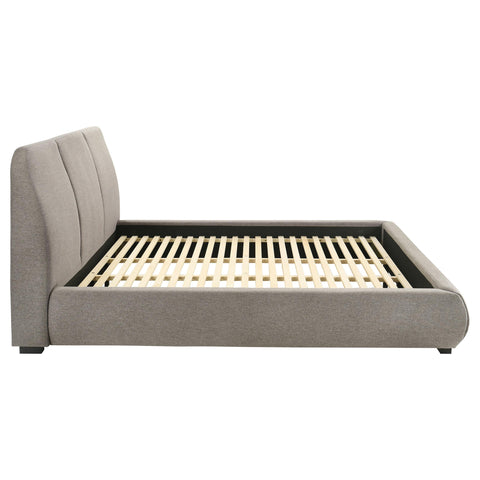 Butte 46-inch Upholstered California King Platform Bed Taupe
