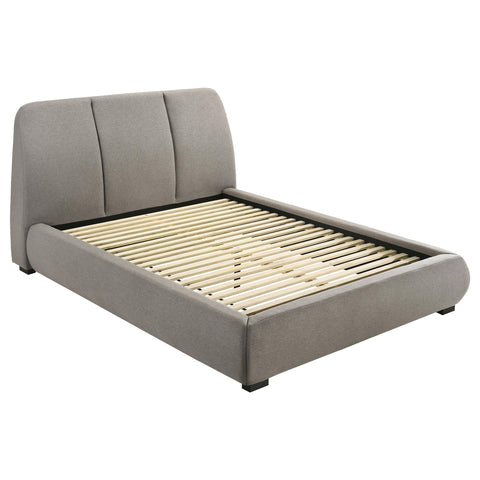 Butte 46-inch Upholstered Queen Platform Bed Taupe