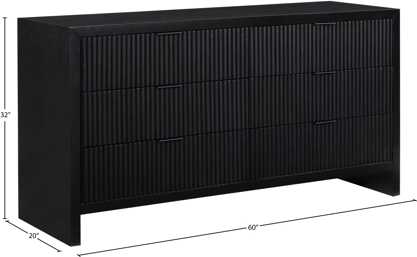 athena black dresser d