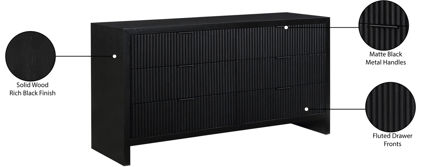 athena black dresser d