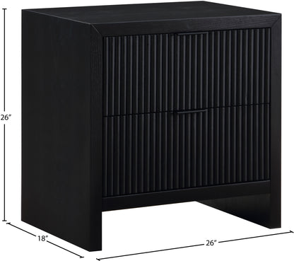 Athena Black Night Stand NS