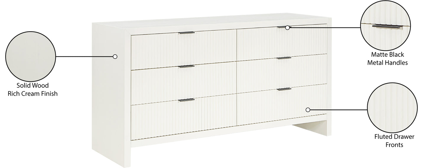 athena cream dresser d