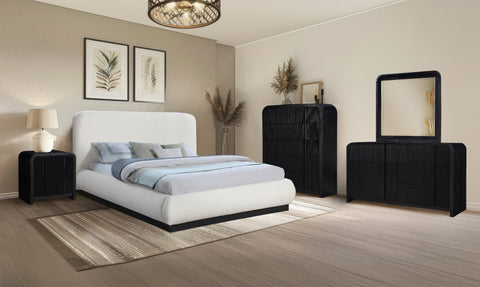 Rowan Black Solid Wood And Oak Veneer Dresser, 1 Piece