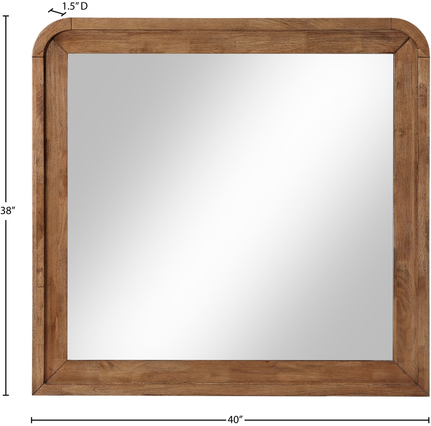 carousel walnut mirror m