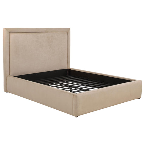 Canoga 54-inch Upholstered Eastern King Platform Bed Saddle