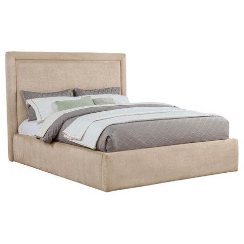 Canoga 54-inch Upholstered Eastern King Platform Bed Saddle