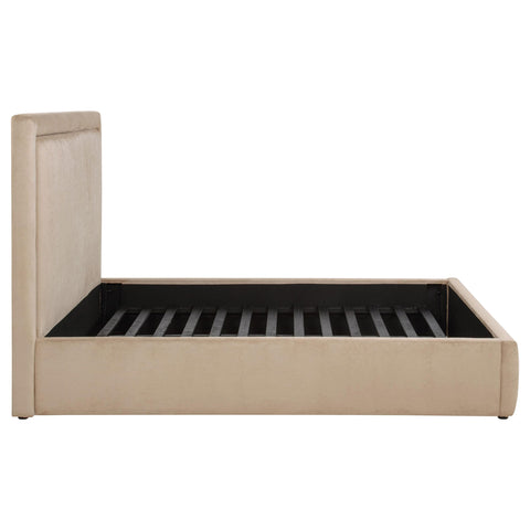 Canoga 54-inch Upholstered Eastern King Platform Bed Saddle