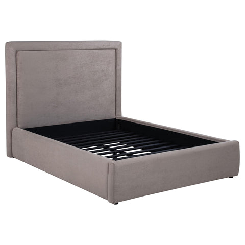 Canoga 54-inch Upholstered Full Panel Platform Bed Mushroom