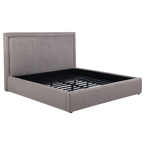 Canoga 54-inch Upholstered Eastern King Platform Bed Mushroom
