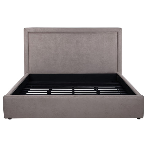 Canoga 54-inch Upholstered Eastern King Platform Bed Mushroom