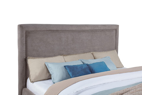 Canoga 54-inch Upholstered Eastern King Platform Bed Mushroom