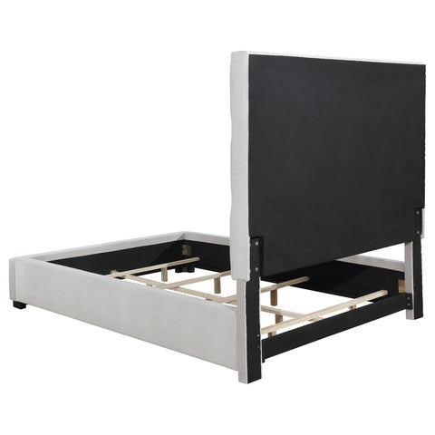 Wyatt Upholstered Queen Panel Bed BeigeBeige