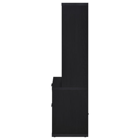 Jenna 3-piece Queen Bedroom Set Bookcase Headboard Black