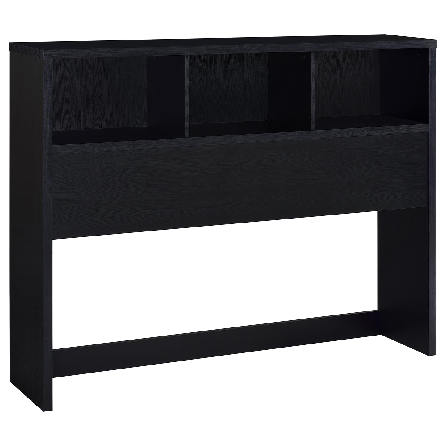 elena 49-inch queen bookcase headboard black