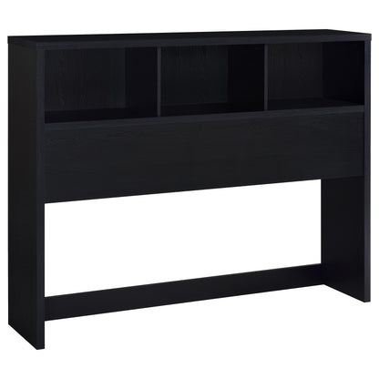 Elena 49-inch Queen Bookcase Headboard Black