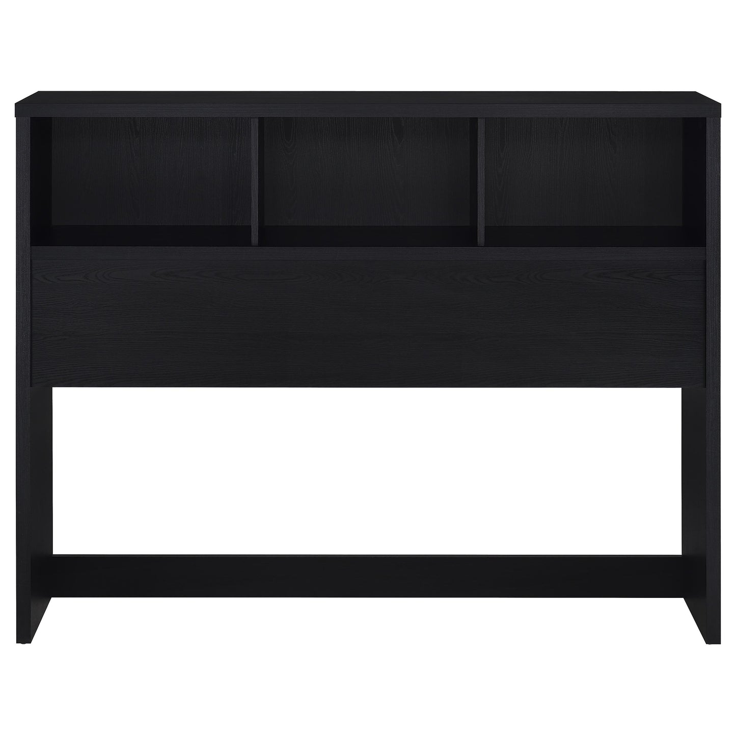 elena 49-inch queen bookcase headboard black