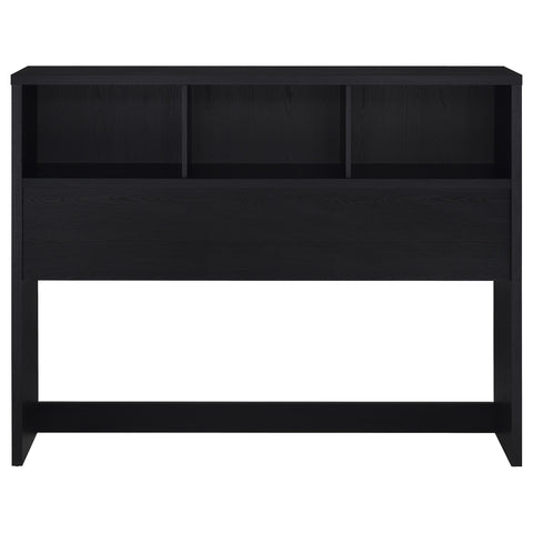 Elena 49-inch Queen Bookcase Headboard Black