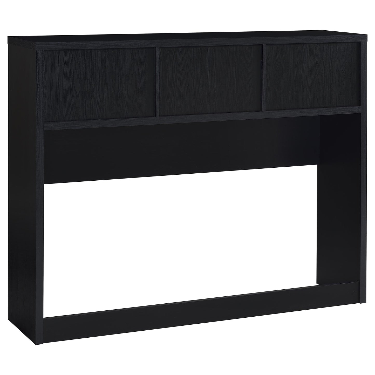 elena 49-inch queen bookcase headboard black