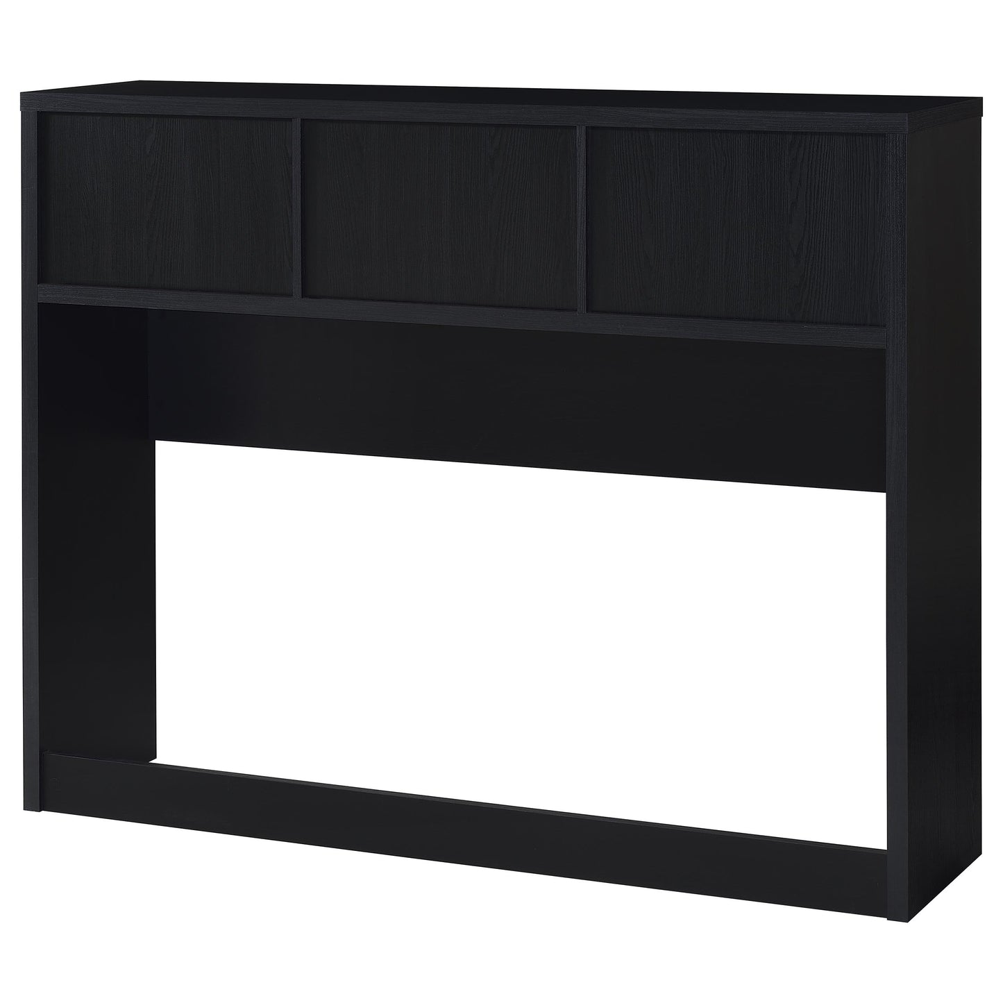 elena 49-inch queen bookcase headboard black